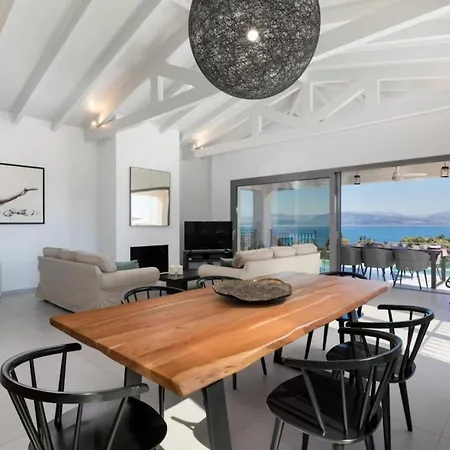 Villa Secluded Elegance At Giem 4 Bedrooms Unmatched Sea Views Private Pool & Lush Gardens Dassia, Corfu *